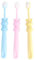 WATIIFUFU 3 Pièces Brosse à dents à poils doux pour enfants massage bébé outil de soins bucco-dentaires brosse à dents manuelle brosse à dents pour bébé PRT