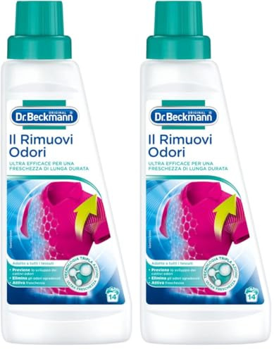 Dr. Beckmann Il Rimuovi Odori | Rimuove gli odori ostinati e persistenti | Per un bucato sempre fresco | Piacevole fragranza | 500 ml (Confezione da 2)