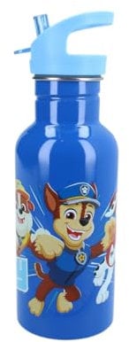 My sweety pop - Gourde pour garcon Pat Patrouille Bleu - Acier Inoxydable - Crèche - Maternelle - Ecole - Vacances - Repas - 22 cm - 500 ml - Hydratation - Idée Cadeau - Bouteille
