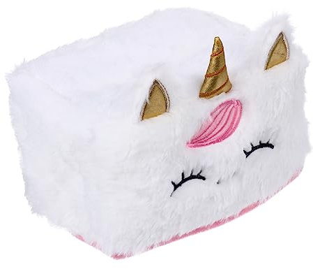 MAGICLULU Plüsch-taschentuchhalter Mit Einhorn-Motiv Taschentuchboxhalter Aus Plüsch Cartoon-Design Für Schlafzimmer Taschentuchetui Mit Glatter Oberfläche
