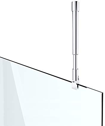 Teleskopstange Stützarm Edelstahl für Feuchtraum Duschwand begehbare Duschabtrennung verstellbar 200 mm bis 400 mm Geeignet für Glasstärke 6 10 mm GS33