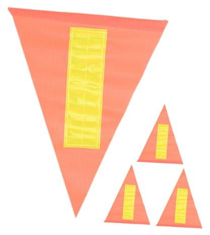 VANZACK 4 Stück Fahrrad Sicherheitsflaggen Kinderfahrradflagge Fahrradanhängerflagge Gut Sichtbare Fahrradflagge Für Ideal Für Nachtradfahren Rolleranhänger Und Den Einsatz Im