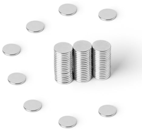 Strong Magnets Neodym Magnet - Rund 8 x 1 mm - 20 Stück - Extra stark, hält bis 431 g - Für Magnettafel, Kühlschrank, Whiteboard, Pinnwand, Büro