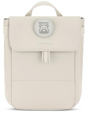 Kapten & Son Rucksack Fyn Kids Sandstone| Kinderrucksack Beige für Kita & Freizeit (4,5 L Volumen; DIN A5) | austauschbare Patches, reflektierende Details, Brustgurt | Jungen & Mädchen (2-5 Jahre)