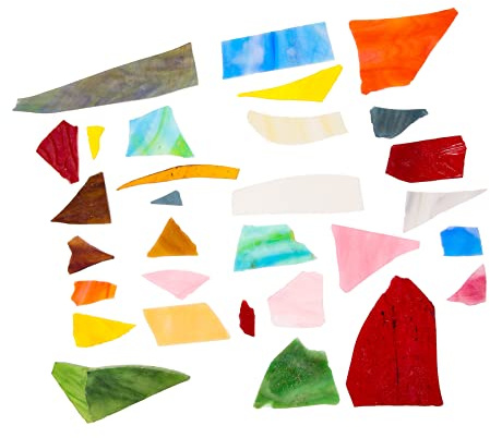 Gadpiparty 1 Satz Diy Mosaik Buntem Mosaikstücke für Handwerksprojekte für Dekoration von Fotorahmen Tassen Blumentöpfen und Mehr Zufällige Farben und Formen