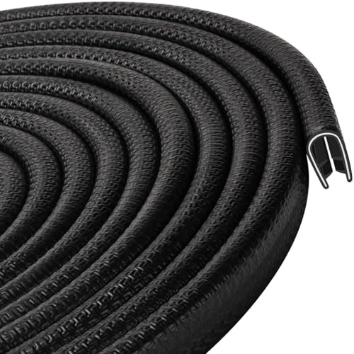 Joint Protection pour Bord de Tole Serrage 3-4mm Joint de Porte Voiture | Profilé Caoutchouc en U 4mm pour la Plupart des Voitures Traitement de la Tôle Construction Navale Artisanat 3 mètres