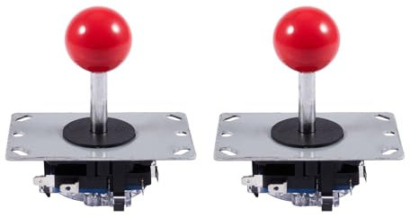 Goufride 2X Red Joystick 8 Way Controller for Games New