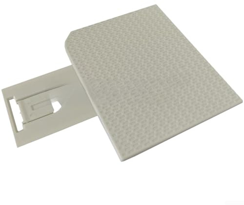 PureBowlic pappersutgångsbricka kompatibel med hp 1536 1566 1606 skrivare, höghållfast PC-materialfångare för effektiv pappersuppsamling, svartvit finish (vit)