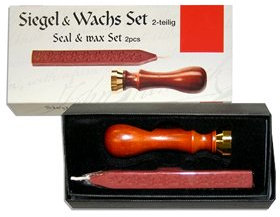 Ami Künstlerbedarf NEU Siegel & Wachs Set 2-teilig