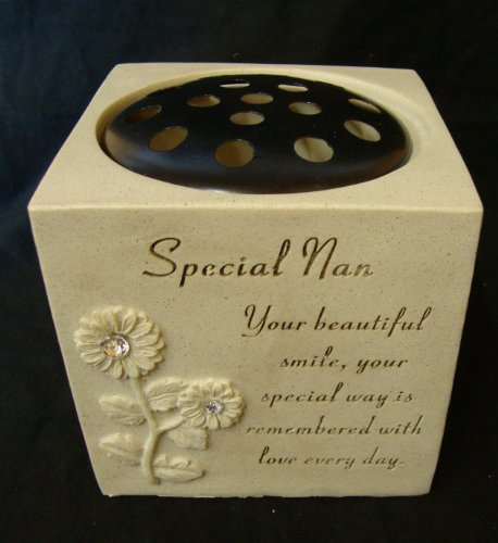 Nan Rose Bowl (Vase) memorial Ornament sunflowers & diamantes