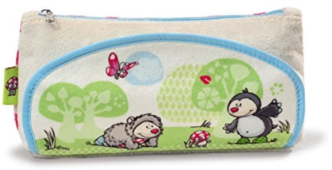 NICI 38302 - Mäppchen Igel und Maulwurf Plüsch, 22 x 10.5 x 4.5 cm