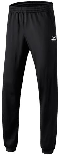 Erima Herren Polyester Trainingshose mit Bündchen (110620), schwarz, L