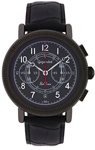 Gigandet Herren Uhr Chronograph mit Leder Armband G19