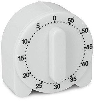 Metaltex Küchen Timer mit Magnet – mechanischer Kurzzeitwecker 60 Minuten, ohne Batterien