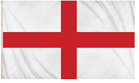 Henbrandt Large St George’s Cross Flag Red and White England Flag World Cup Decoration Double Sided English Banner UK Flags 5FT x 3FT with Eyelets Flag England