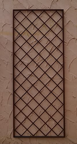 Gabella Wand Rankgitter Spalier Rankhilfe Wandgitter Bozen 80 Roh Rost Rostig 80 cm breit 200 cm hoch