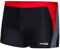 Aqua Speed Dario Costume da Bagno Corto Elastico para Uomo | Calzoncini da Bagno | UV-Protection | 01. Nero/Grigio/Rosso | Taglia: L