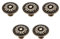 Mgoodoo Vintage Knäufe für Türen von Möbelstücken, antikbronze, für Küchenschränke, Schränke, Kommoden Durchmesser 32mm, 5 Stück