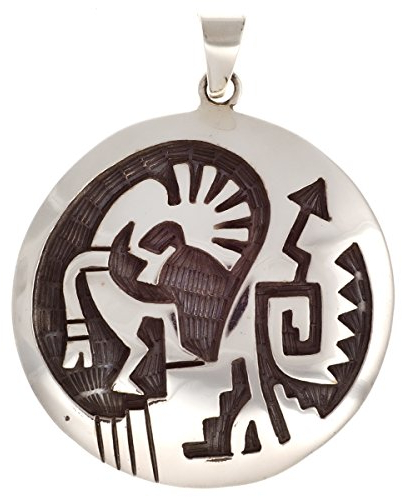 Kokopelli Anhänger Handarbeit Silber 925 Indianerschmuck Hopi