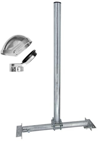 Premium X SOLID X85-48 Dachsparrenhalter verzinkt SAT-Schüssel SAT | Aluminium | Dach Halterung Dachsparrenmasthalter ALU Mastkappe