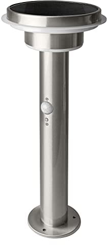LEDVANCE Lampadaire solaire à double cercle Endura Style, acier inoxydable, 6 W, acier, taille unique