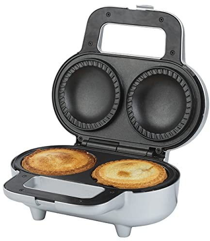 Giles & Posner EK4082G Deep Fill Pie Maker – Double Non-Stick Pie Making Machine, Electric Twin XL Pies 9cm Diameter & 7cm Depth, Easy Clean, Crimping Edge, Homemade Sweet/Savoury Pies, 900 W