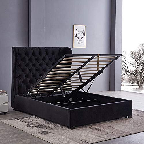 jvmoebel Bett Chesterfield Polsterbett Luxus Schlafzimmer Design Betten Leder 140x200cm