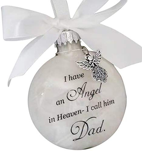 Richolyn Gedenkkugel Weihnachten, Gedenkschmuck Gedenkstein Christbaumkugel Ornament Name Gedenk Geschenke Für Silvester, Vater, Mutter, Sohn, Tochter, Opa, Oma