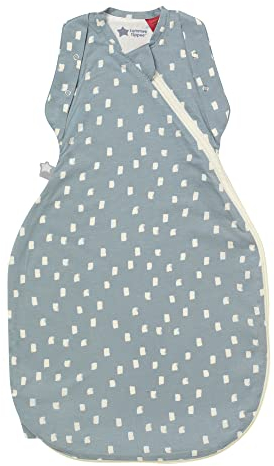Tommee Tippee Baby-Schlafsack für Neugeborene, 0-3 m, 2,5 TOG, der Original Grobag Pucksack, hüftgesundes Design, weicher Bambus-reicher Stoff, weicher marineblauer Sprenkel