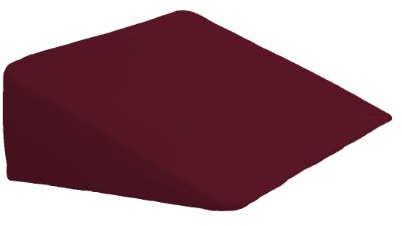 Dukal | Bezug für Keilkissen | 55x60x25 cm | aus hochwertigem DOPPEL-Jersey | 100% Baumwolle | Farbe: Burgund