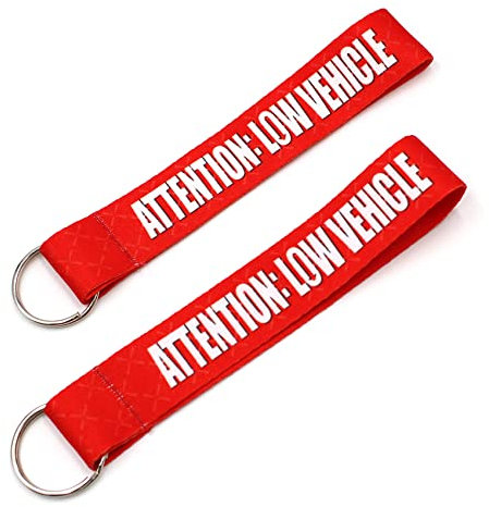 VmG-Store 2er Set Tuning Schlüsselband Schlüsselanhänger Auto Car Zubehör Dub Anhänger (2X Low Vehicle)
