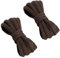 VSUDO 90 cm Cordones Marrón Ovalados para Zapatillas, Cordones Zapatillas Marrón de Baloncesto, Oval Brown Shoe Laces, Cordones de Zapatos Marrón para Hombre o Mujer (1 Par-Marrón-090cm)