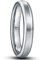 NUNCAD 4mm Ring Herren Silber Wolframcarbid Ring für Damen Hozhzeitsring Verlobungsring Gebürstet Polierte Oberfläche Größe 49