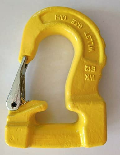 Rundschlingenhaken GK8 | 1t 2t 3t | EN 1677-1 | Violett Grün Gelb | Hebebandhaken Güteklasse 8 (3000kg gelb)