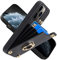 CUSTYPE iPhone 11 Pro Max Case, Microfiber Leather Case iPhone 11 Pro Max with Card Holder, 360° Rotation Ring Kickstand, RFID Blocking Wallet Case for Apple iPhone 11 Pro Max Black 6.5''