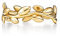 18K Gold Plated Olive Leaf Band Ring Beautiful Fine Jewelry Perfect for Special Occasion Wear Stylish Look Wedding Ring Gift for Women and Girls UK Size: Z1 GPR-D46_Z1