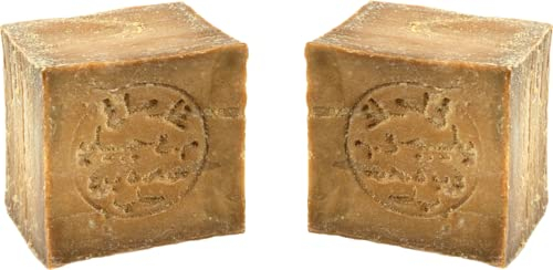 Einführungspreis d'moRe 2x Zertifiziert Klassik Aleppo Seife 15% Lorbeeröl | 85% Olivenöl | 6 Jahre gereift |Feste Seife | Duschseife | Haarwaschseife |Haarseife| (2X200g (400g))