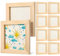 KOMBIUDA Fotorahmen Selber Machen 10 Stück Fotorahmen Kleiner Fotorahmen Mini-Leinwandplatten Holzrahmen Zum Basteln Kleine Holz Holz Holzmaterial Kinderanleitung