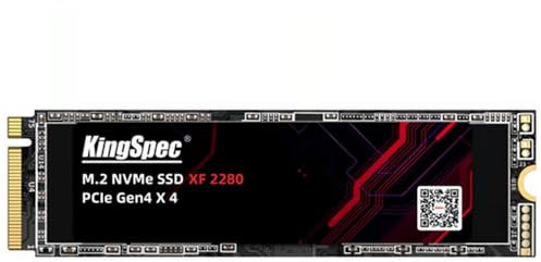 KingSpec SSD M.2 NVME 2280 PCle Gen 4×4, NVMe 1.4 1To XF-1TB (2280) Compatible Apple