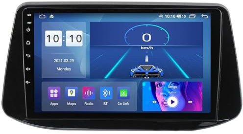 OmurgA Radio De Coche Android 12 Navegación GPS para Hy-Undai I30 2017-2018, Reproductor De Vídeo Multimedia con Pantalla De 9 Pulgadas Estéreo para Automóvil Enlace Espejo, Plug and Play M100S