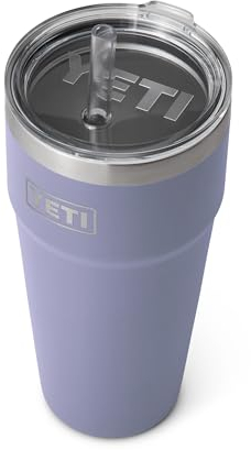 YETI Rambler, Vacuum Insulated Stainless Steel Straw Cup with Straw Lid, Cosmic Lilac, 26oz (769ml)