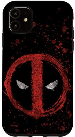 iPhone 11 Marvel Deadpool Wade Wilson Icon Paint Splatter Case