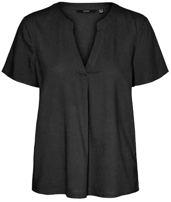 VERO MODA Vmmymilo Ss V-Neck Top WVN Ga Noos