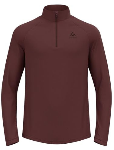 Odlo Fleecepullover Herren Besso I Midlayer I Langarm Wandershirt Langarm Wandershirt mit 1/2 Reißverschluss I Herren