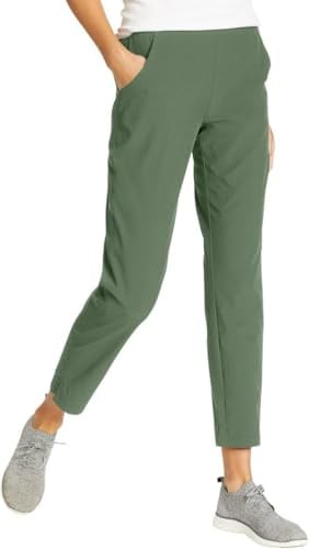 Eddie Bauer Reisehose für Damen, leicht, elastischer Bund, Knöchelhose