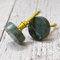 ARTISNO Round Green Marble Brass Knob | Drawer & Cabinet Knob Set-6