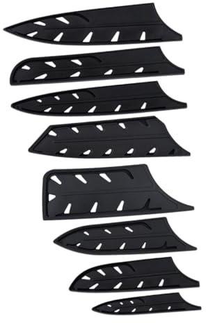 8st Kochmesserset Scheide Für Schneidwerkzeuge Messerscheide Schneideschutz Aus Kunststoff Messerschutzhülse Küchenzubehör Scheide Für Hohlschneiderhülse Black Pp PHENOFICE