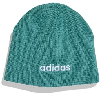 adidas Unisex Kinder Little Kids LINEAR Beanie, Pure Teal, XS