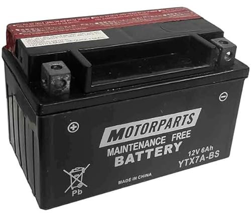 BATTERIA MOTORPARTS MINARELLI YTX7A-BS 12V 6AH COMPATIBILE CON KYMCO AGILITY R16 125 2008-2012 AGM SENZA MANUTENZIONE MOTO SCOOTER