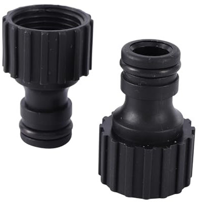 MEXEWORD Raccords Rapides à tétons de 16 mm, en Plastique, Filetage Femelle 1/2/3/4 Pouce, adaptateurs for robinets d'arrosage de Jardin(3/4)